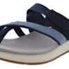 Clarks Women's Solan Surf Hook & Loop Strap Narrow Flip Flops