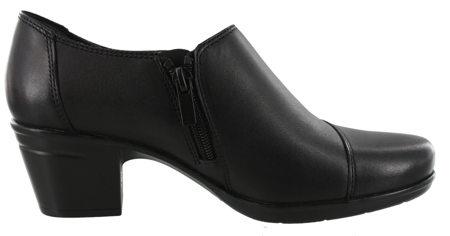 Clarks Women's Emslie Warren Booties Block Heel 2 Clarks Women's Emslie Warren Booties Block Heel - Image 2