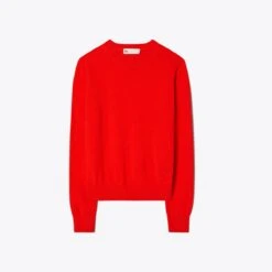 Cashmere Shrunken Crewneck -Tory Burch Sales 2024 Cashmere20Shrunken20Crewneck.TB 146190 600 SLFRO.pdp 1200x1200 1