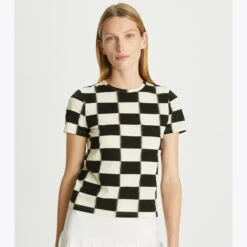 Tory Burch Checkerboard T-Shirt 12 Tory Burch Checkerboard T-Shirt -Tory Burch Sales 2024 Checkerboard20T Shirt.TB 137208 001 20230515 OMDET.pdp 1200x1200 1