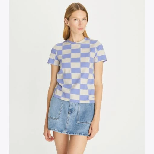 Tory Burch Checkerboard T-Shirt