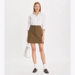 Tory Burch Cinched Cotton Poplin Shirt