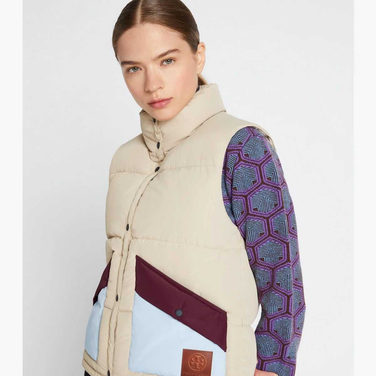 Colorblock Down Vest 3 Colorblock Down Vest - Image 3