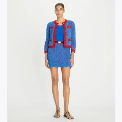 Tory Burch Confetti Tweed Mini Skirt