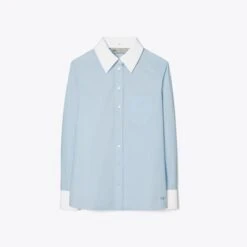Tory Burch Contrast Collar Poplin Shirt 8 Tory Burch Contrast Collar Poplin Shirt -Tory Burch Sales 2024 Contrast20Collar20Poplin20Shirt.TB 148298 403 SLFRO.pdp 1200x1200 1