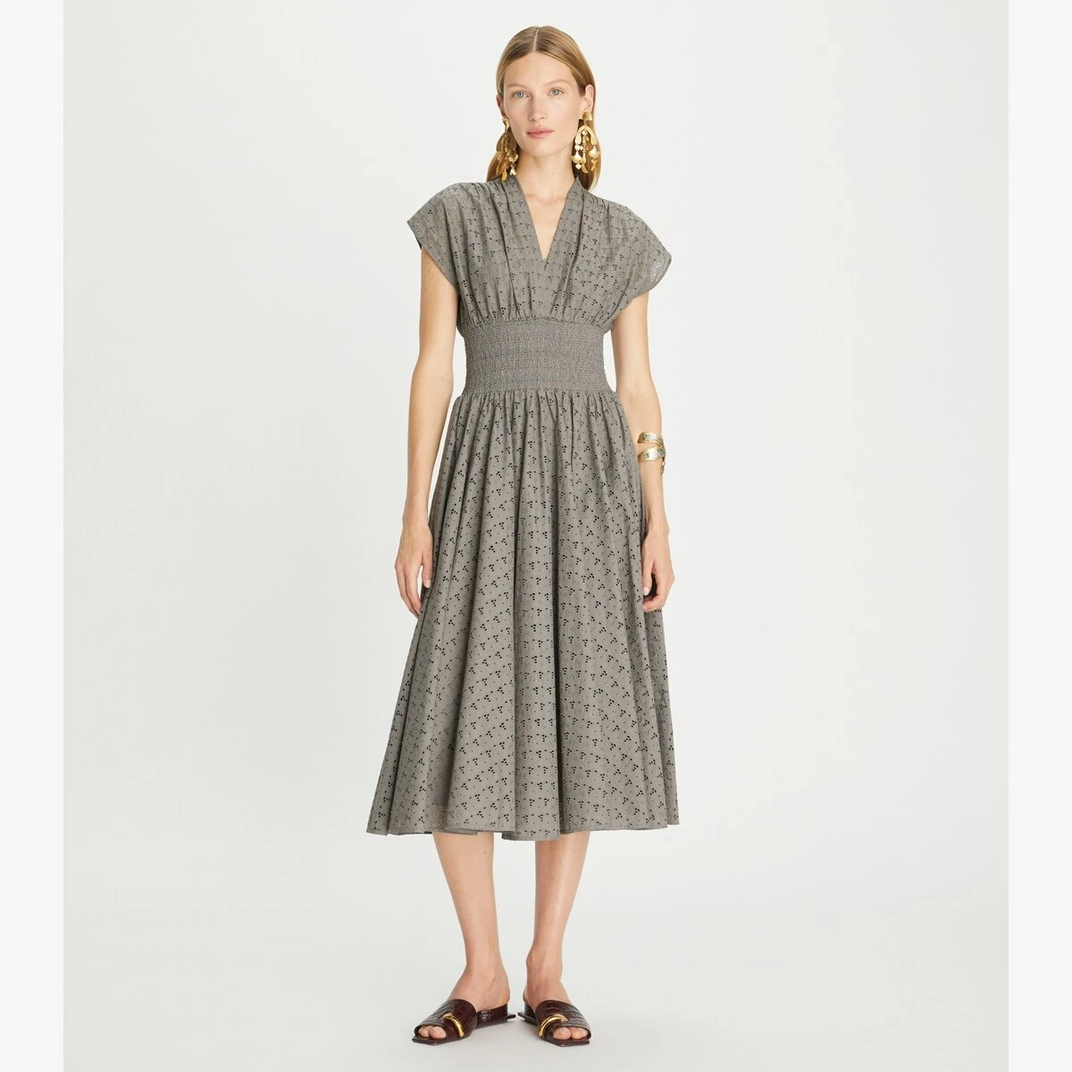 Tory Burch Cotton Eyelet Dress 4 Tory Burch Cotton Eyelet Dress - Image 4