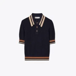 Cotton Pointelle Polo