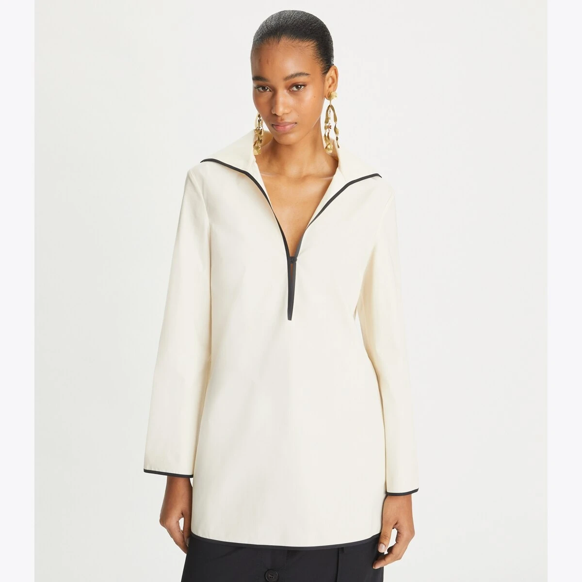 Tory Burch Cotton Poplin Tunic 1 Tory Burch Cotton Poplin Tunic