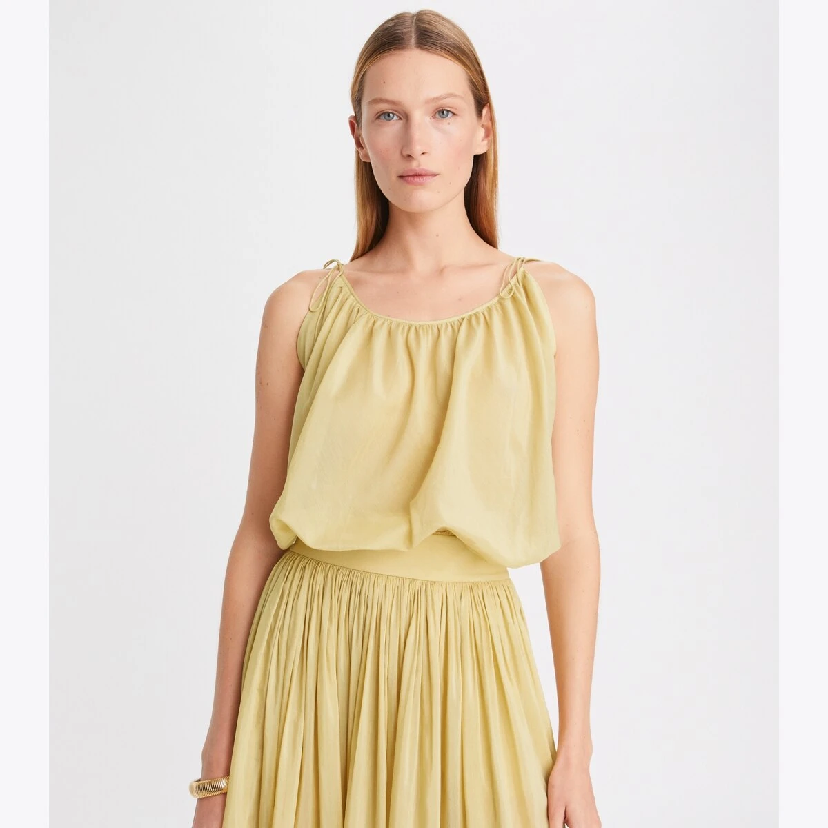 Tory Burch Cotton Silk Shoulder Tie Top 4 Tory Burch Cotton Silk Shoulder Tie Top - Image 4