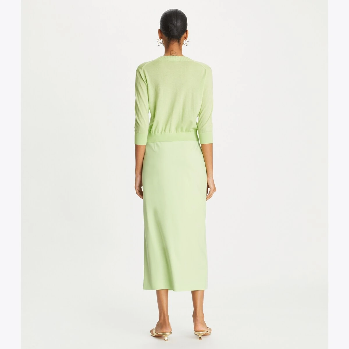 Tory Burch Cropped Cotton Cardigan 1 Tory Burch Cropped Cotton Cardigan