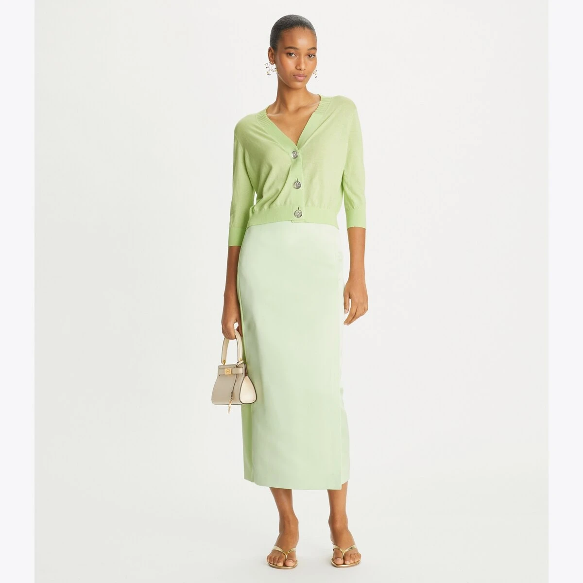 Tory Burch Cropped Cotton Cardigan 6 Tory Burch Cropped Cotton Cardigan - Image 6