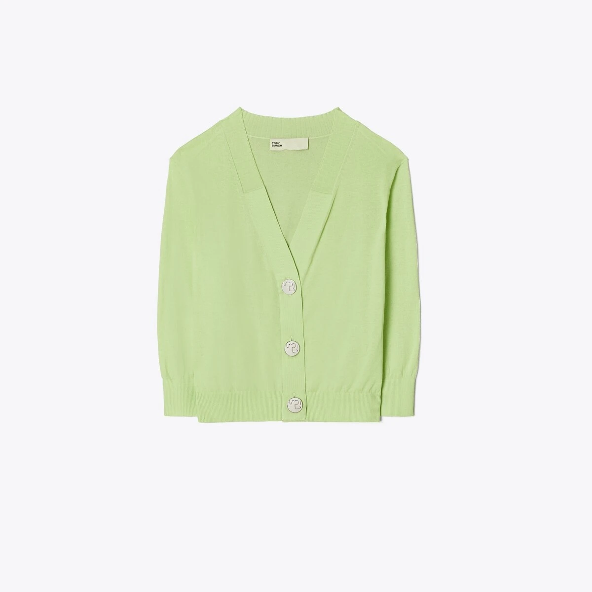 Tory Burch Cropped Cotton Cardigan 8 Tory Burch Cropped Cotton Cardigan - Image 8