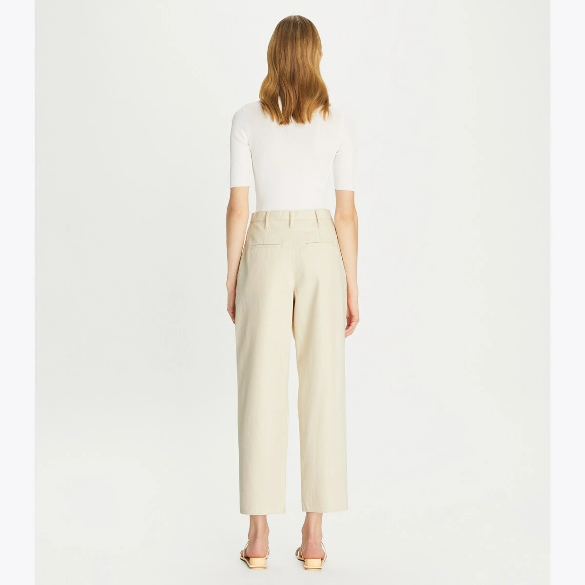 Tory Burch Denim Pleated Pant 3 Tory Burch Denim Pleated Pant - Image 3