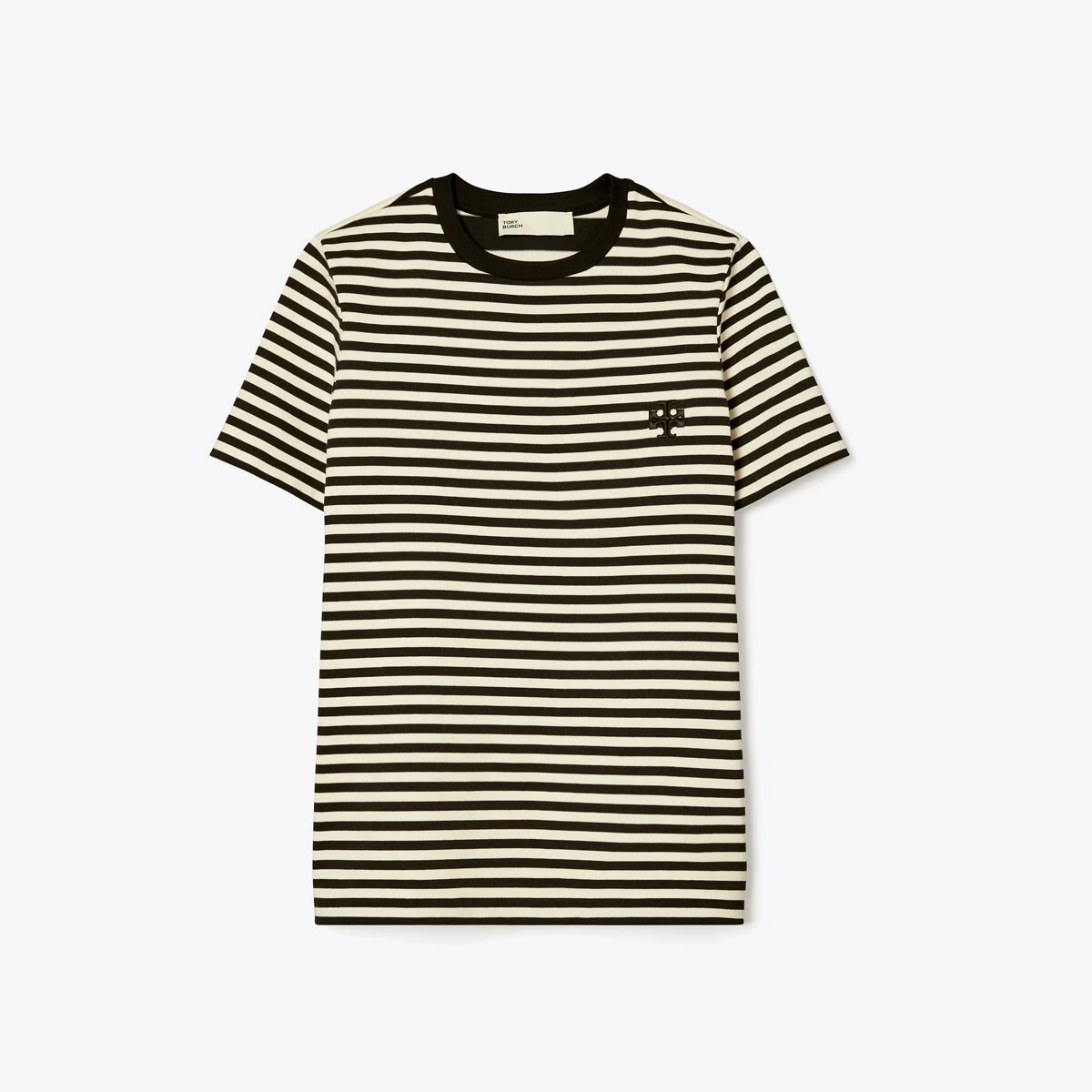 Tory Burch Embroidered Logo T-Shirt 1 Tory Burch Embroidered Logo T-Shirt