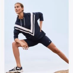 French Terry Chevron Hoodie -Tory Burch Sales 2024 French20Terry20Chevron20Hoodie.TB Editorial Shoot 20210114 EOML 179.pdp 1200x1200 1