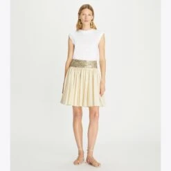 Tory Burch Hand-Done Mirrorwork Cotton Skirt 7 Tory Burch Hand-Done Mirrorwork Cotton Skirt -Tory Burch Sales 2024 Hand Done20Mirrorwork20Cotton20Skirt.TB 149254 101 20230601 OMFRO.pdp 1200x1200 1