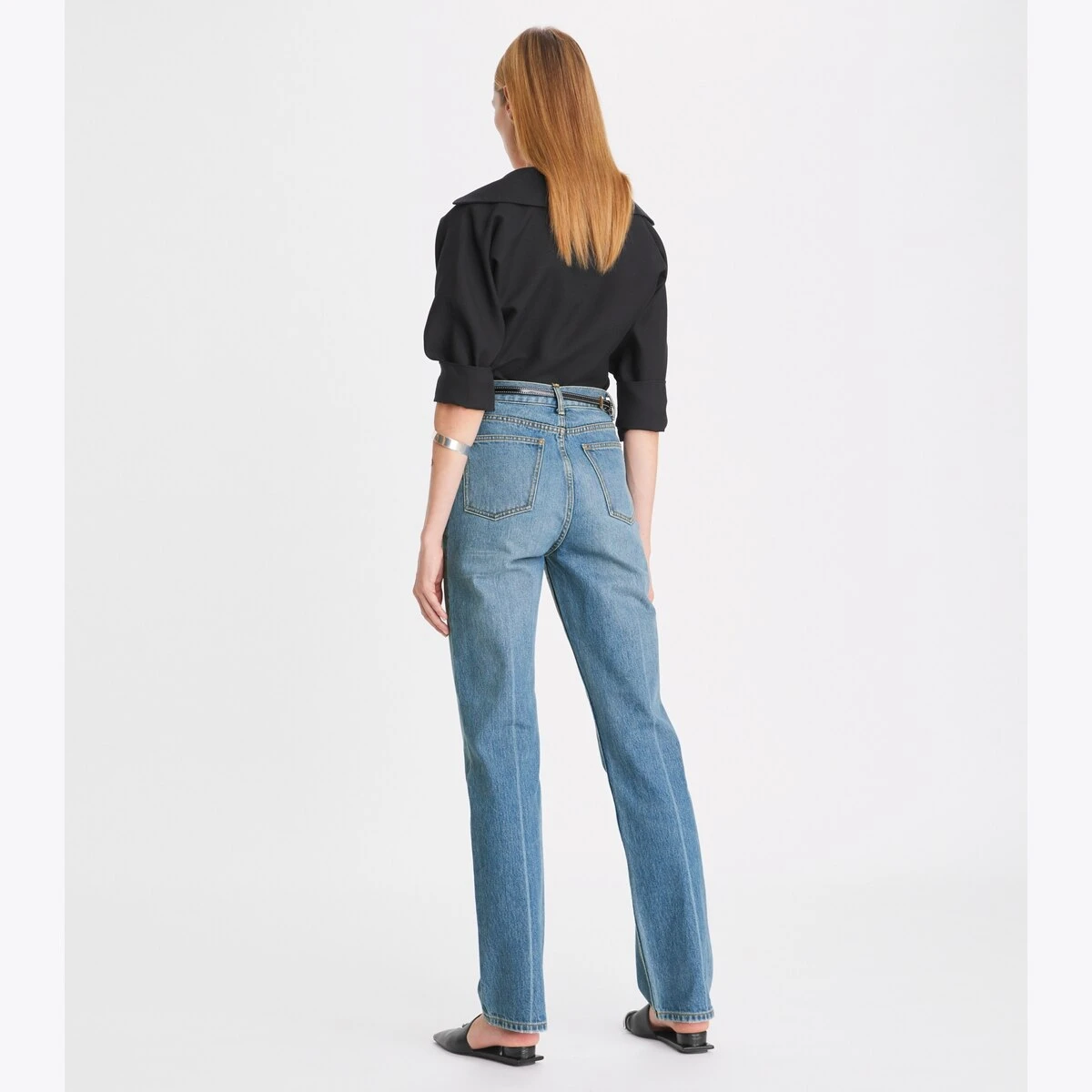 Tory Burch High-Rise Slim Straight Jean 2 Tory Burch High-Rise Slim Straight Jean - Image 2