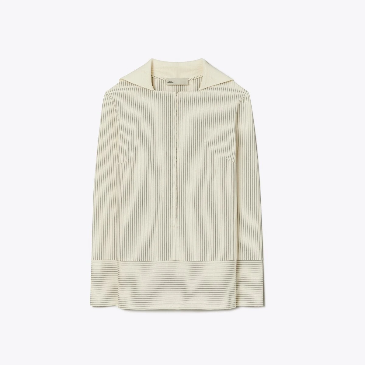 Tory Burch Hook-And-Eye Cotton Poplin Tunic 2 Tory Burch Hook-And-Eye Cotton Poplin Tunic - Image 2