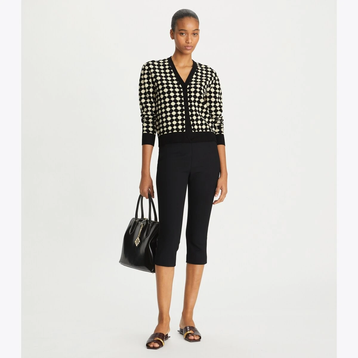 Tory Burch Jacquard Viscose Cardigan 3 Tory Burch Jacquard Viscose Cardigan - Image 3