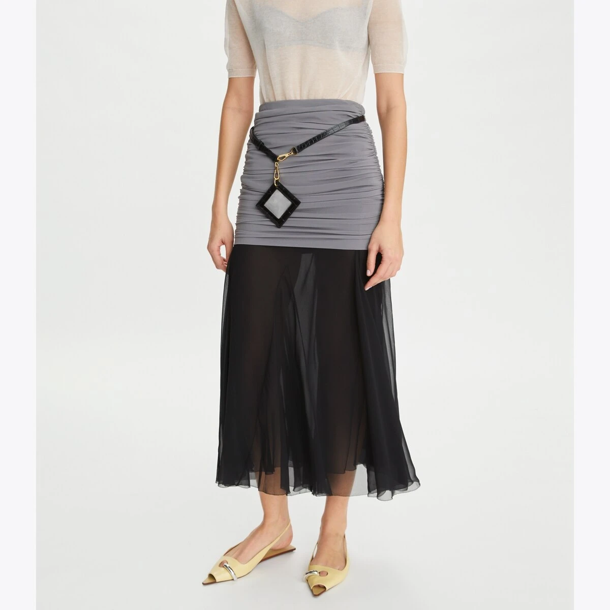 Tory Burch Jersey Chiffon Skirt 5 Tory Burch Jersey Chiffon Skirt - Image 5