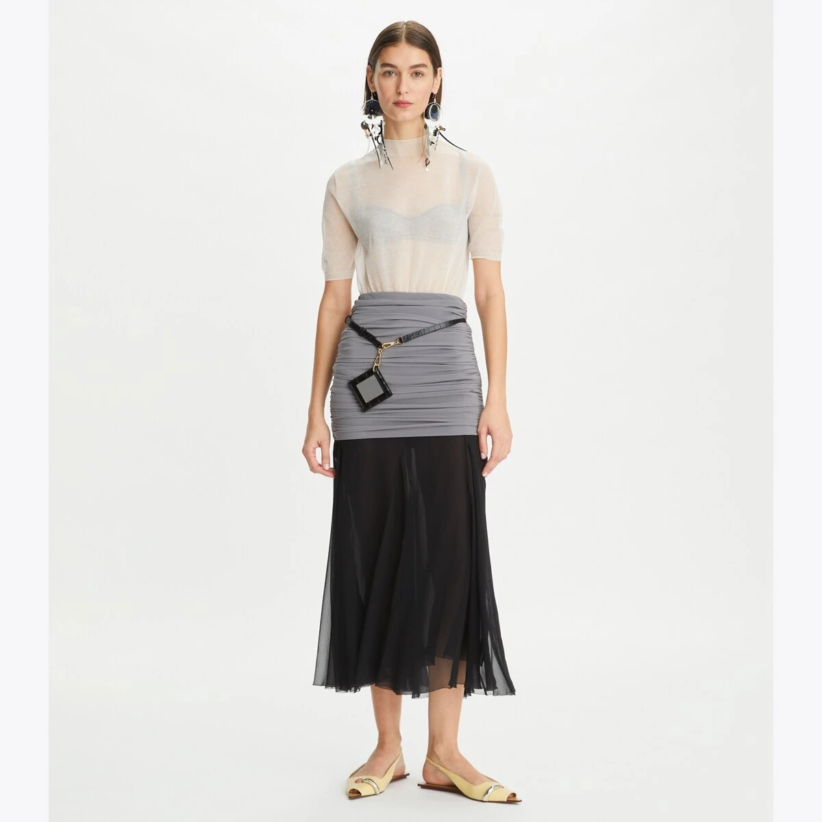 Tory Burch Jersey Chiffon Skirt 3 Tory Burch Jersey Chiffon Skirt - Image 3