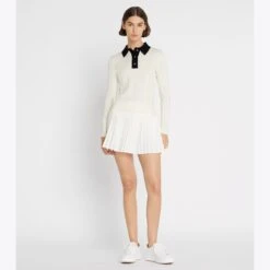 Long Sleeve Cotton Pointelle Polo 6 Long Sleeve Cotton Pointelle Polo -Tory Burch Sales 2024 Long20Sleeve20Cotton20Pointelle20Polo.TB 154022 104 20230713 OMFRO.pdp 1200x1200 1