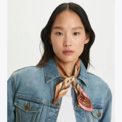 Tory Burch Medallion Floral Double-Sided Silk Neckerchief -Tory Burch Sales 2026 Medallion20Floral20Double Sided20Silk20Neckerchief.TB 147588 205 20230413 OMACC.pdp 1200x1200 1