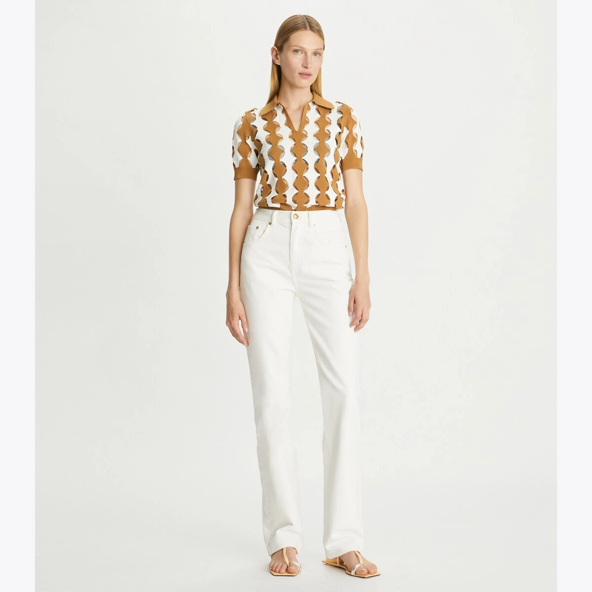 Tory Burch Mid-Rise Slim Straight Jean 3 Tory Burch Mid-Rise Slim Straight Jean - Image 3