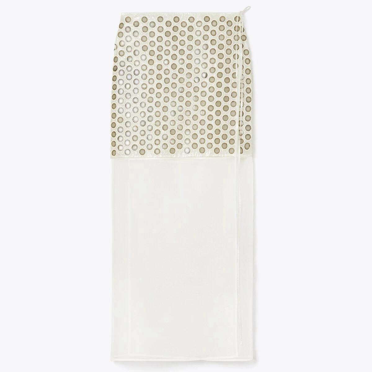 Tory Burch Mirror Embellished Double-Layer Skirt 4 Tory Burch Mirror Embellished Double-Layer Skirt - Image 4