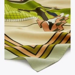 Tory Burch Pelican Silk Neckerchief