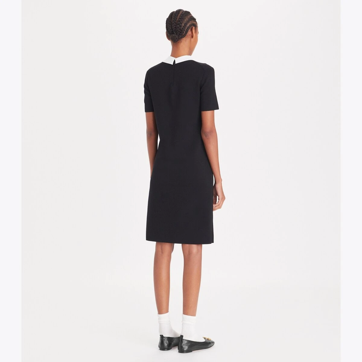 Tory Burch Poplin Collar Sweater Dress 2 Tory Burch Poplin Collar Sweater Dress - Image 2