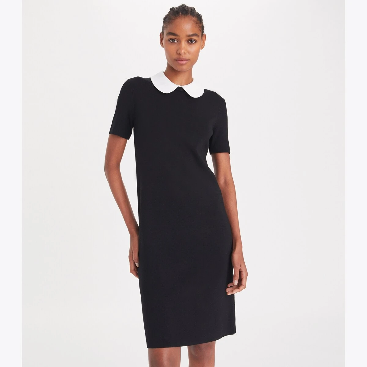 Tory Burch Poplin Collar Sweater Dress 4 Tory Burch Poplin Collar Sweater Dress - Image 4