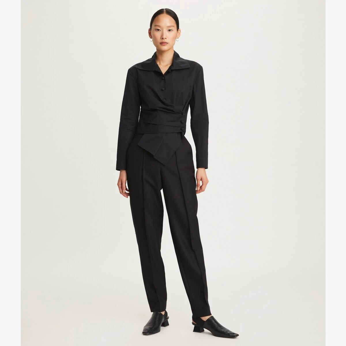 Tory Burch Poplin Wrap Shirt 3 Tory Burch Poplin Wrap Shirt - Image 3