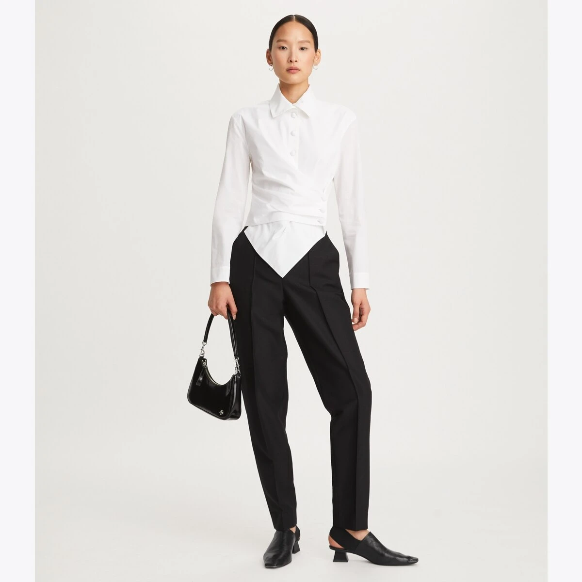 Tory Burch Poplin Wrap Shirt 3 Tory Burch Poplin Wrap Shirt - Image 3