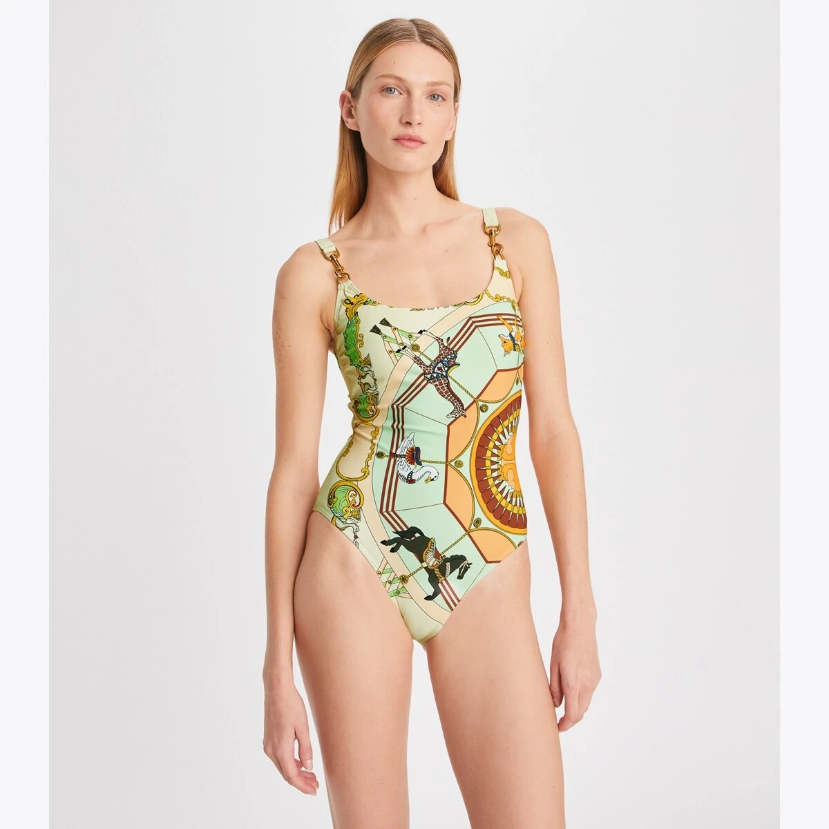 Tory Burch Printed Clip Tank Swimsuit 2 Tory Burch Printed Clip Tank Swimsuit - Image 2