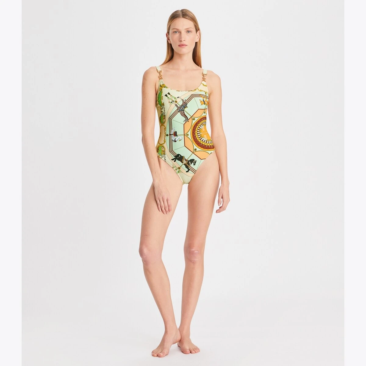Tory Burch Printed Clip Tank Swimsuit 3 Tory Burch Printed Clip Tank Swimsuit - Image 3