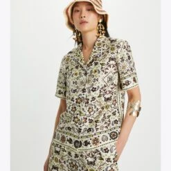 Tory Burch Printed Silk Pant