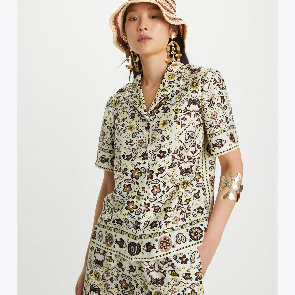 Tory Burch Printed Silk Shirt 2 Tory Burch Printed Silk Shirt - Image 2