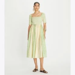 Tory Burch Printed Silk Smocked Dress 6 Tory Burch Printed Silk Smocked Dress -Tory Burch Sales 2024 Printed20Silk20Smocked20Dress.TB 150662 290 20230531 OMFRO.pdp 1200x1200 1