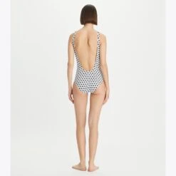 Tory Burch Printed Tank One-Piece Swimsuit