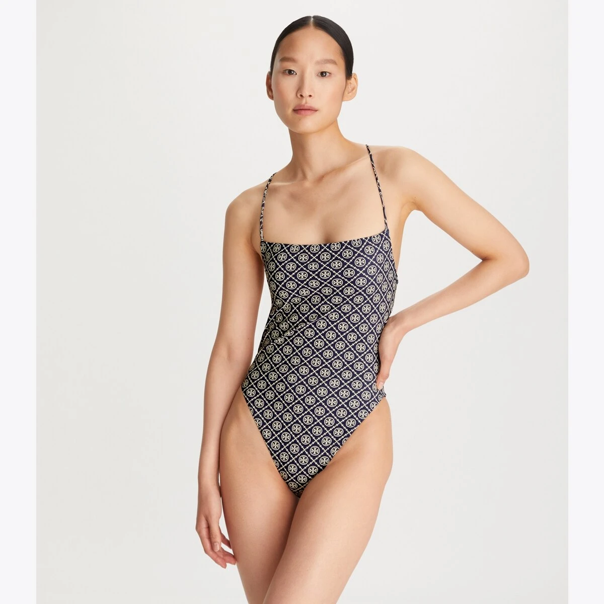 Tory Burch Printed Tie-Back One-Piece Swimsuit 4 Tory Burch Printed Tie-Back One-Piece Swimsuit - Image 4
