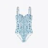 Tory Burch Printed Underwire One-Piece Swimsuit