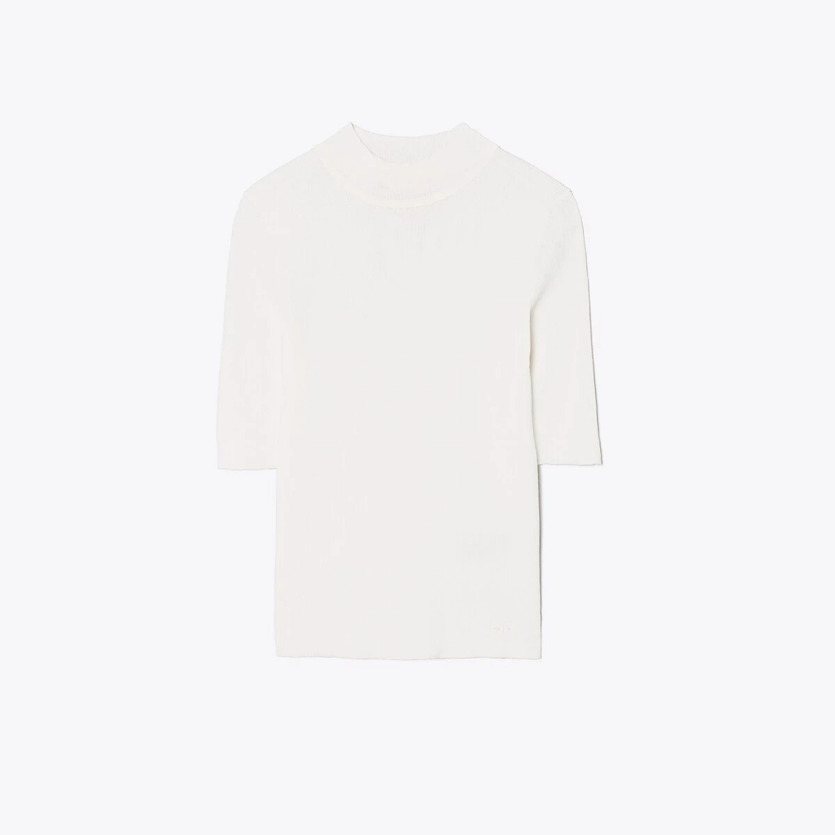 Tory Burch Ribbed Short-Sleeve Mockneck 11 Tory Burch Ribbed Short-Sleeve Mockneck - Image 11