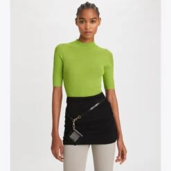 Tory Burch Ribbed Short-Sleeve Mockneck 23 Tory Burch Ribbed Short-Sleeve Mockneck -Tory Burch Sales 2024 Ribbed20Short Sleeve20Mockneck.TB 145743 307 20230309 OMDET.pdp 1200x1200 1