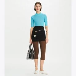 Tory Burch Ribbed Short-Sleeve Mockneck 34 Tory Burch Ribbed Short-Sleeve Mockneck -Tory Burch Sales 2024 Ribbed20Short Sleeve20Mockneck.TB 145743 415 20230310 OMFRO.pdp 1200x1200 1