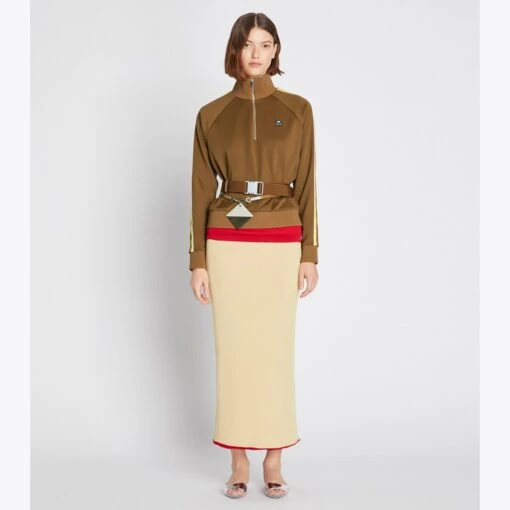 Side Stripe Half-Zip Track Jacket