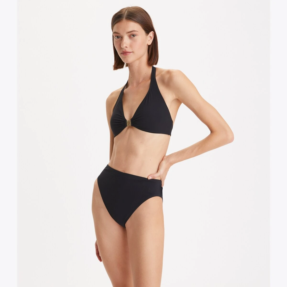 Tory Burch Solid High-Waisted Bikini Bottom 2 Tory Burch Solid High-Waisted Bikini Bottom - Image 2