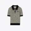 Tory Burch Speckled Knit Polo