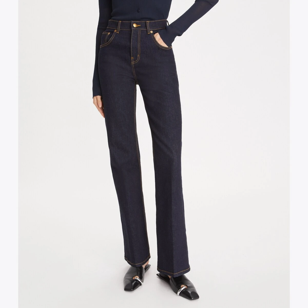 Tory Burch Stretch Boot Leg Jeans 3 Tory Burch Stretch Boot Leg Jeans - Image 3