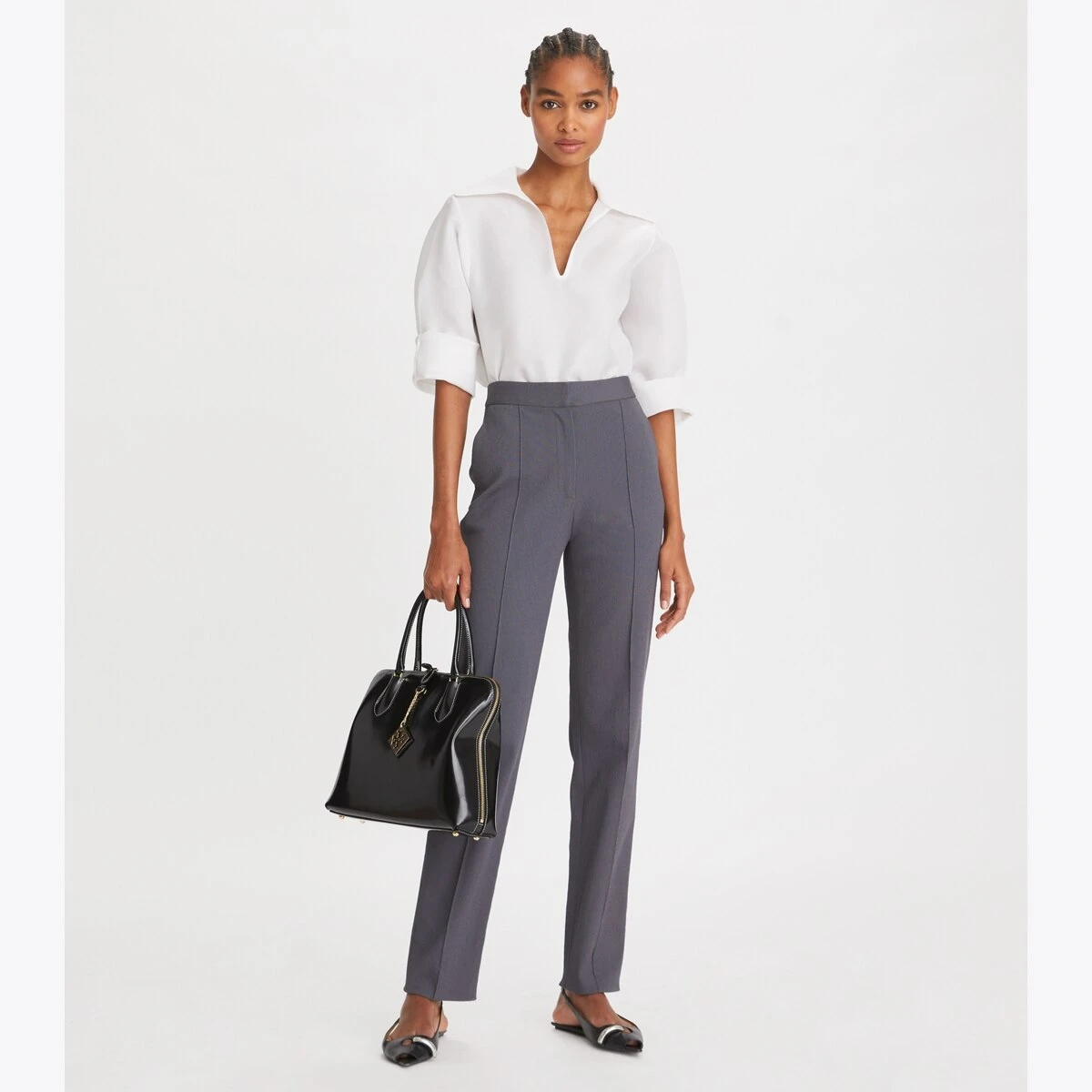 Tory Burch Stretch Faille Pant 1 Tory Burch Stretch Faille Pant